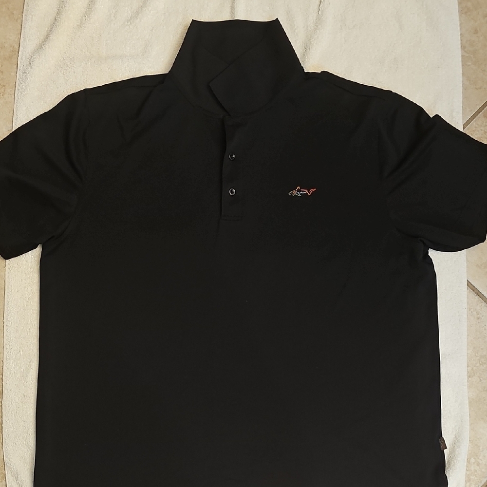 Greg Norman Collection Black Polo Shirt
